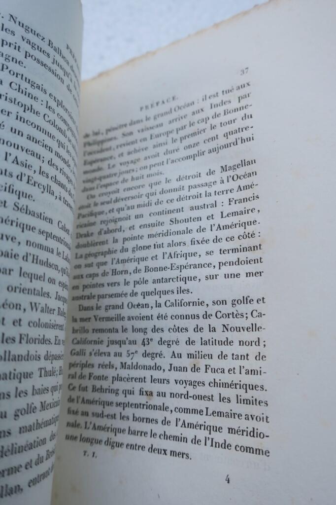 CHATEAUBRIAND (Le Vicomte de) Voyage en Amérique 1833