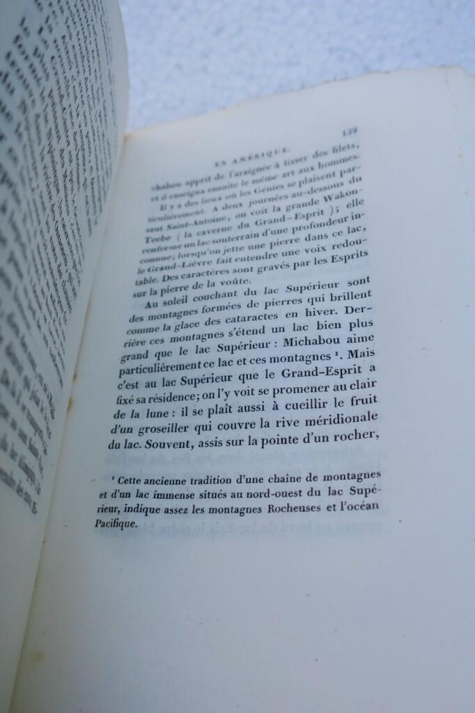 CHATEAUBRIAND (Le Vicomte de) Voyage en Amérique 1833