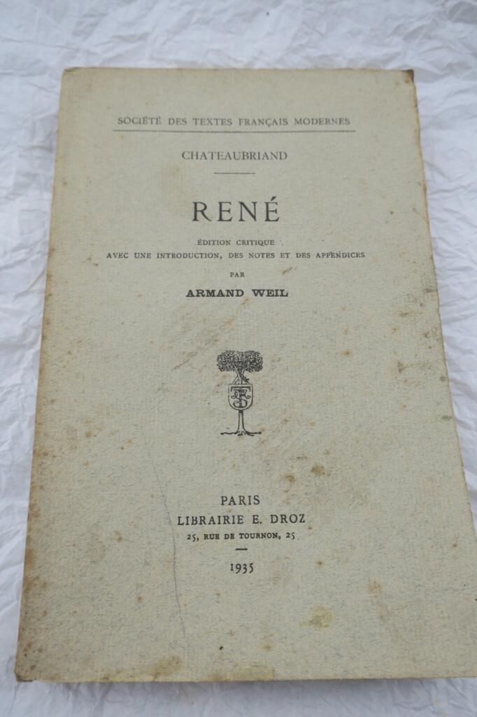 CHATEAUBRIAND RENE 1935