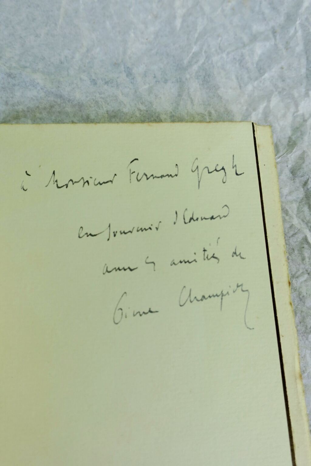 Cher Edouard. P., Les Amis d’Edouard + dédicace