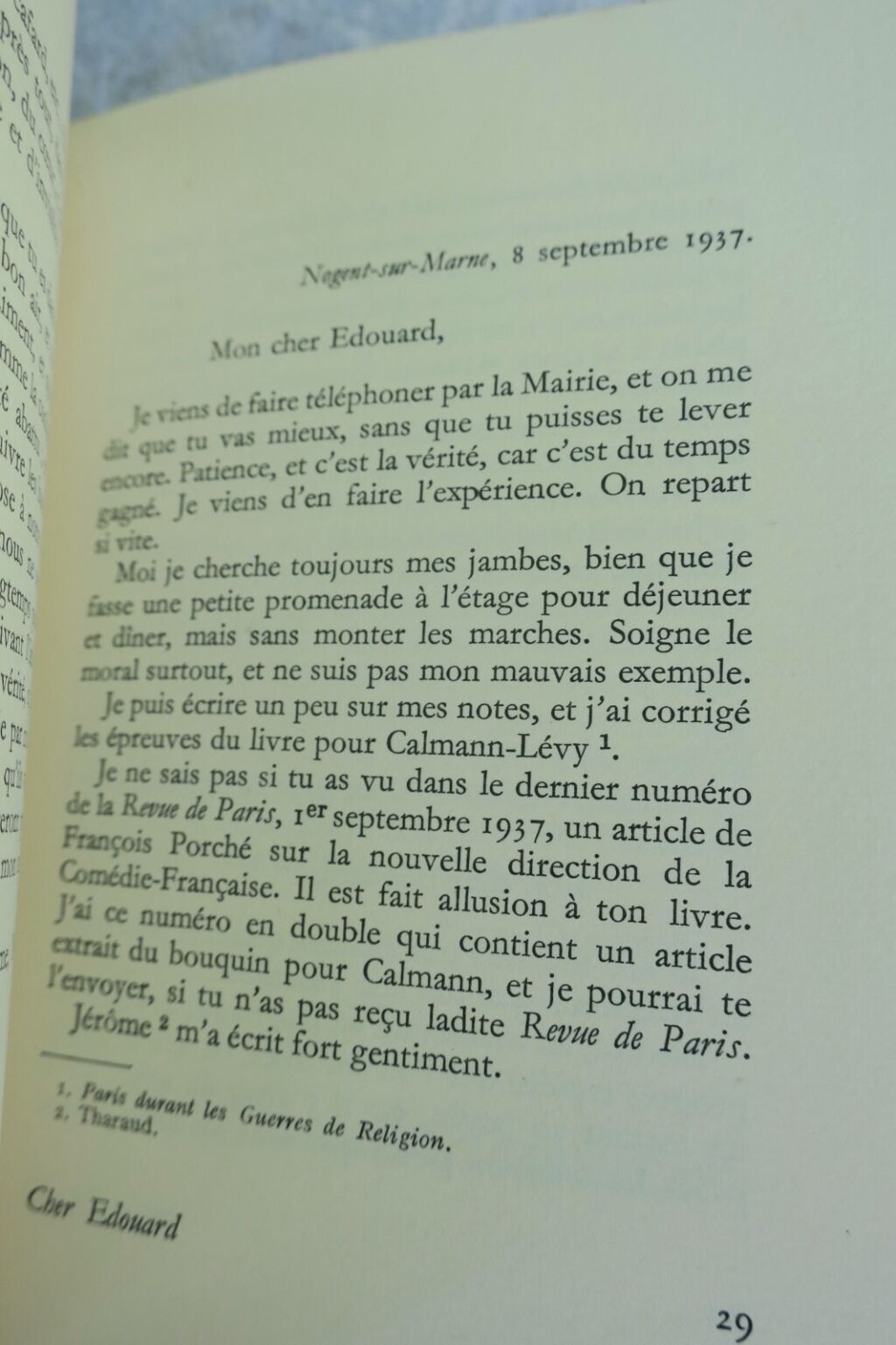 Cher Edouard. P., Les Amis d’Edouard + dédicace
