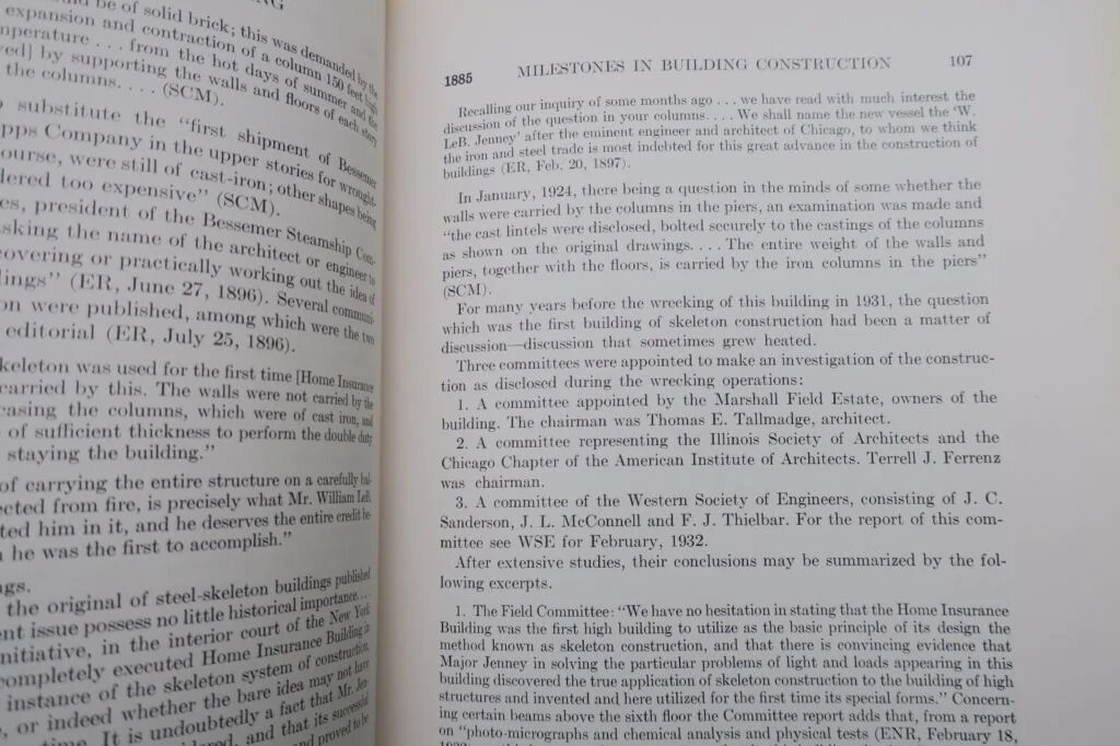 Chicago RANDALL History Development of the Building Construction In CHICAGO 1949