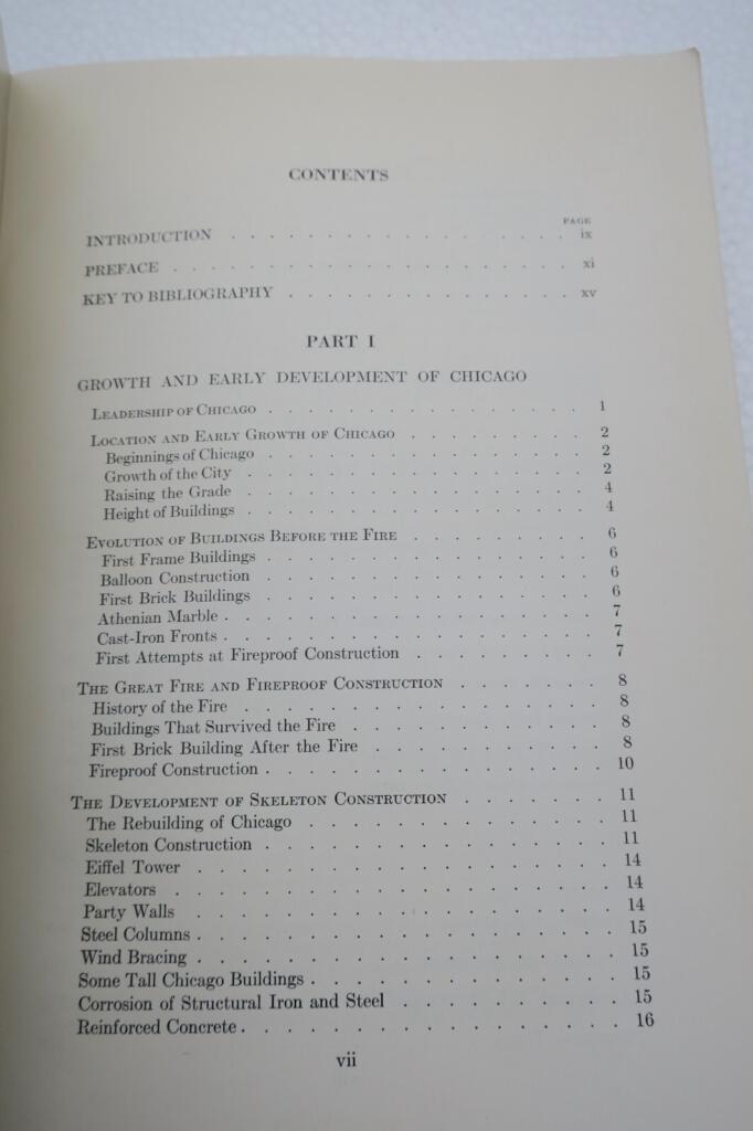 Chicago RANDALL History Development of the Building Construction In CHICAGO 1949