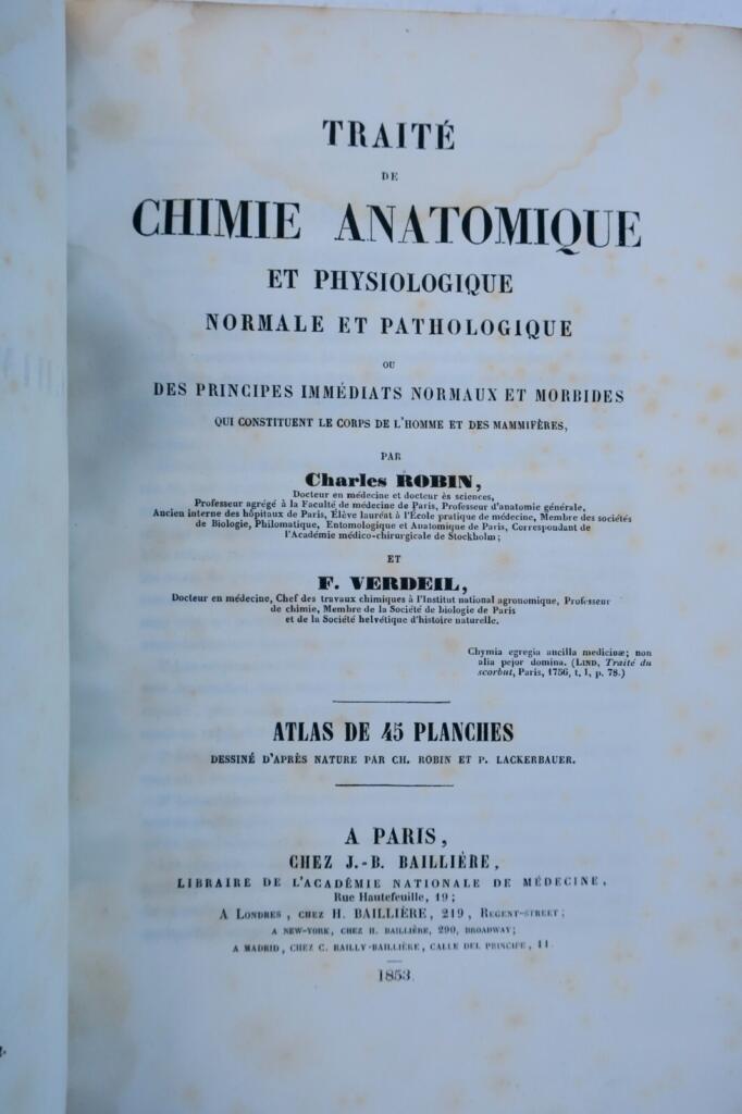 Anatomical and physiological chemistry of human and mammalian bodies