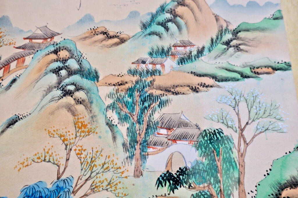 Schöner chinesischer Aquarelldruck