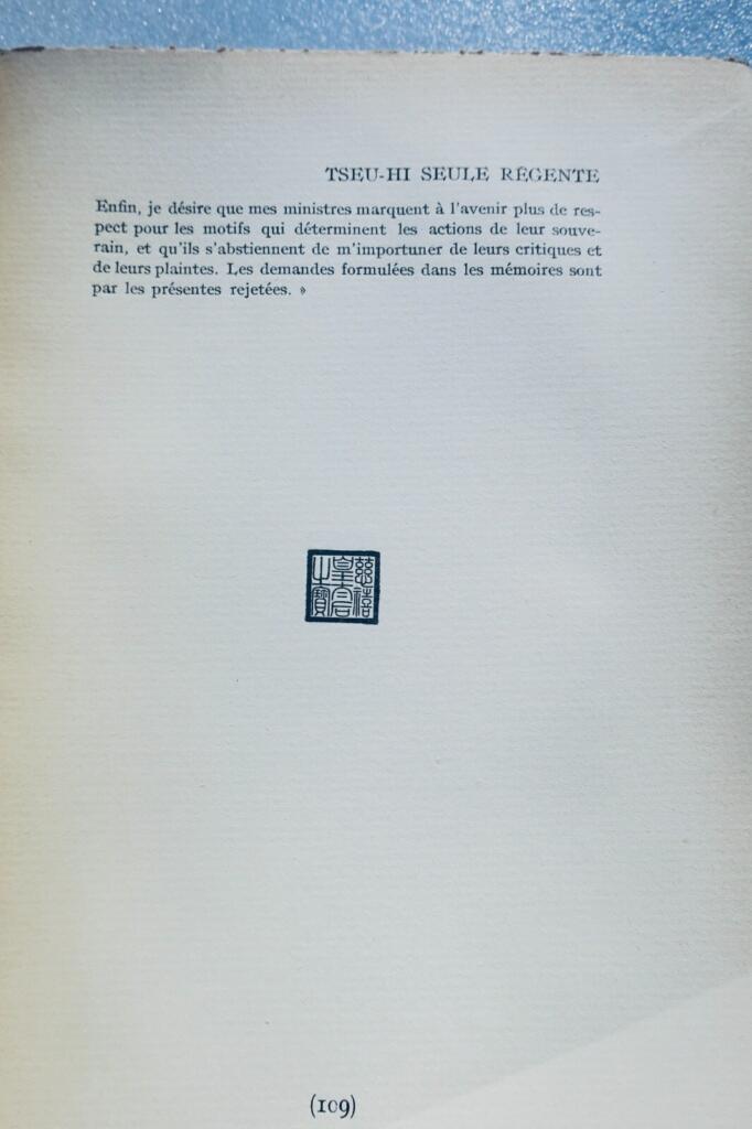 Das Leben der Kaiserinwitwe TSEU-HI