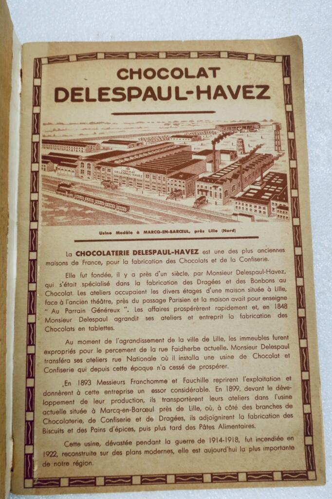 Photo album of Delespaul-Havez chocolate