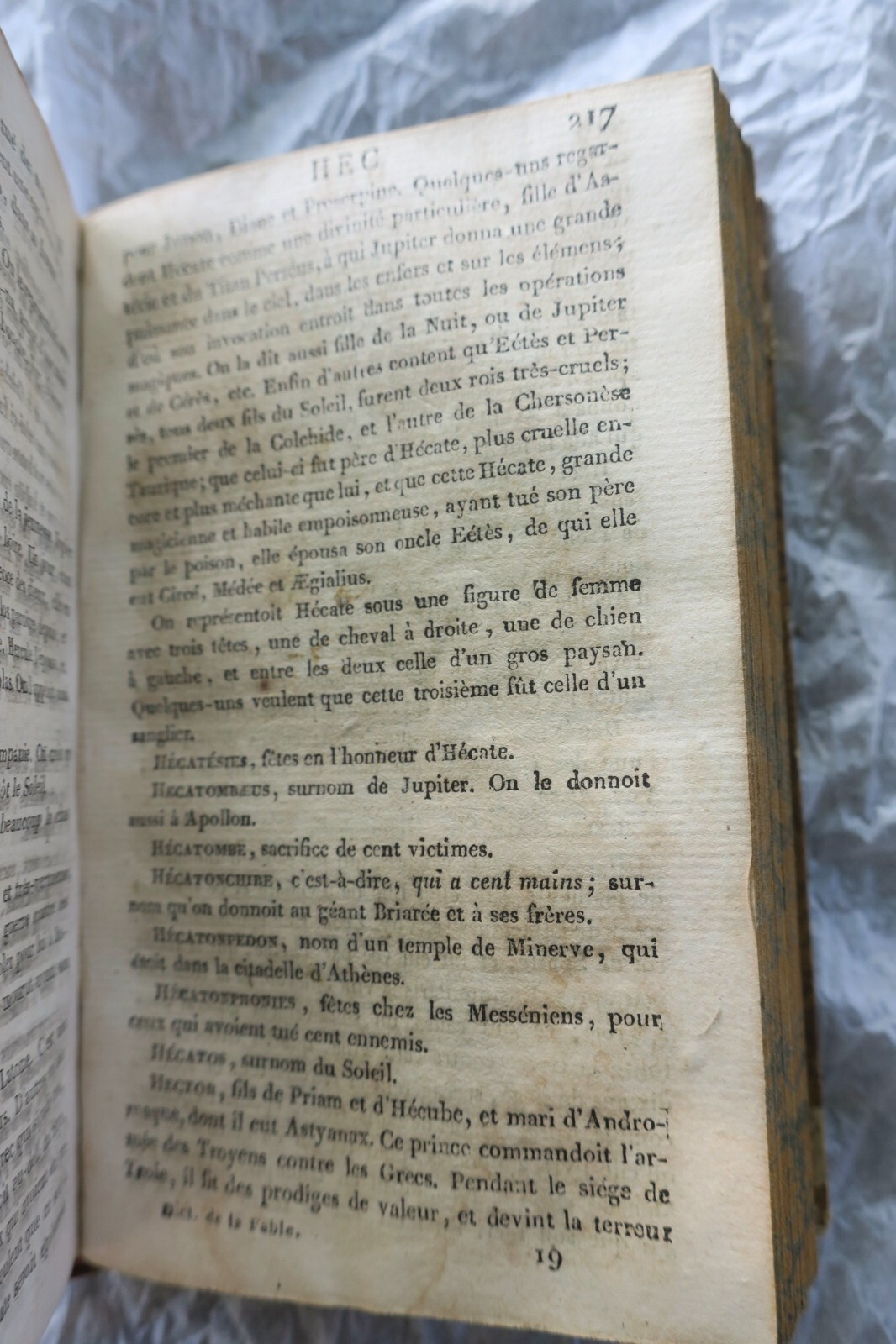 Chompré Dictionnaire abrégé de la Fable, pour l’intelligence des poëtes..1824 - La Librairie Antique