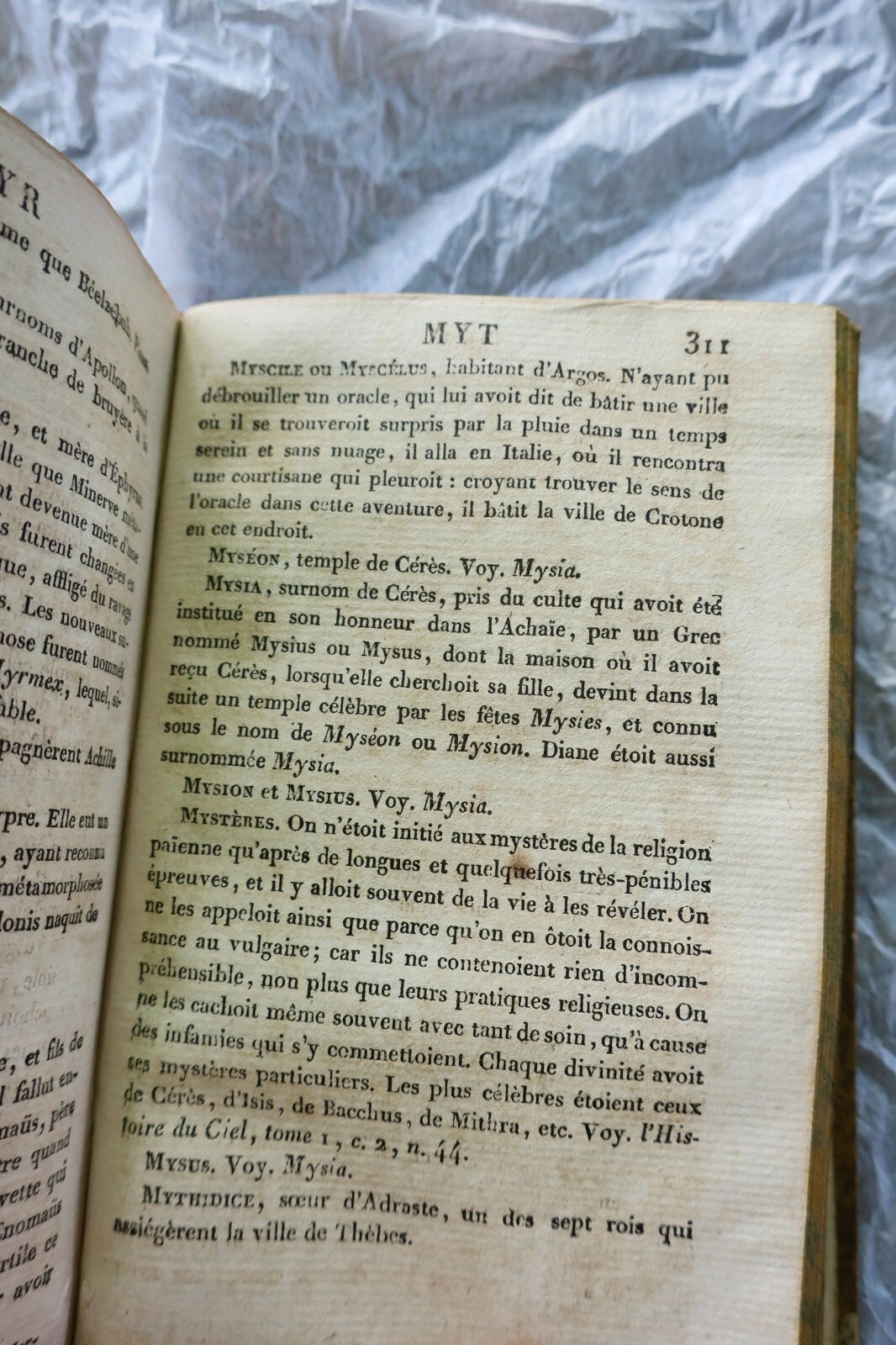 Chompré Dictionnaire abrégé de la Fable, pour l'intelligence des poëtes..1824 – Image 6