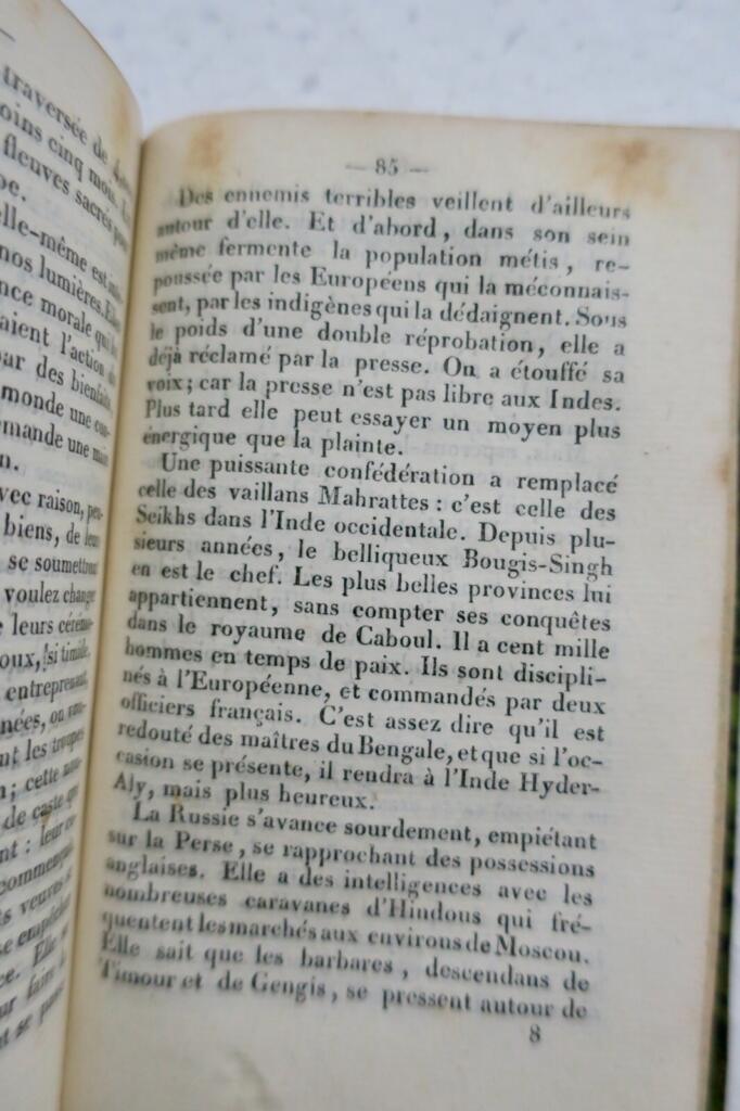 European settlements in the East Indies and Paris history