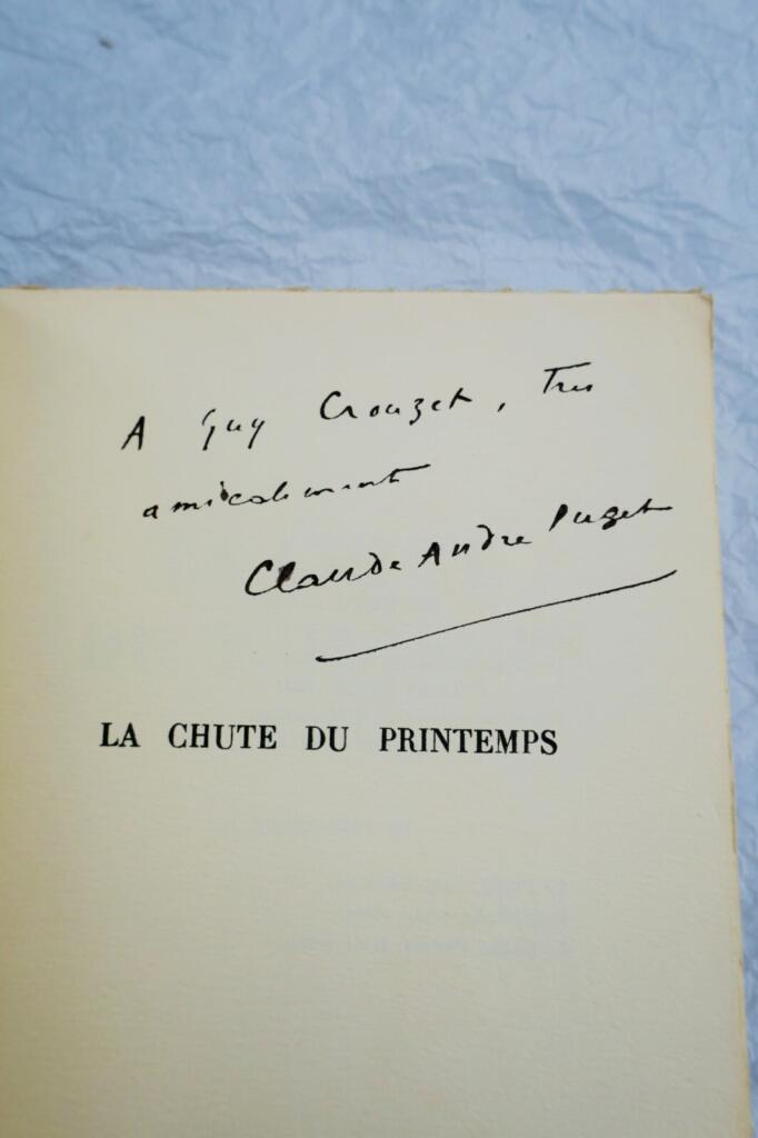 chute du printemps 1920-1930 + dédicace