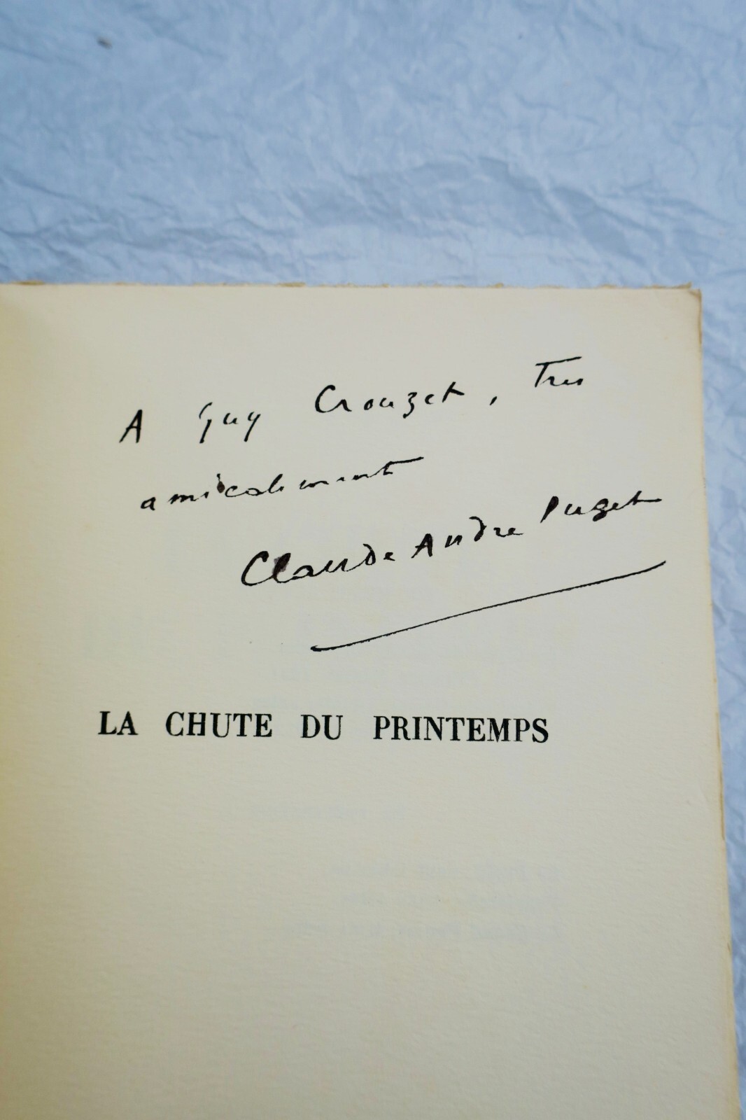 chute du printemps 1920-1930 + dédicace – Image 5