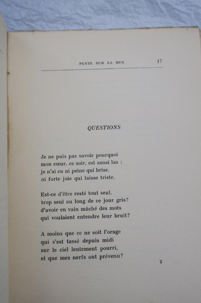 chute du printemps 1920-1930 + dédicace