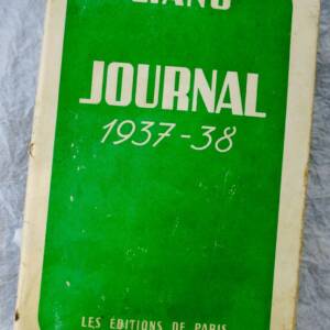 CIANO (COMTE) JOURNAL 1937-38