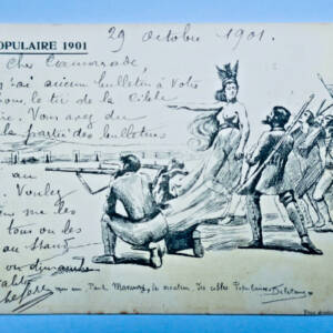 cible populaire 1901 caricature... Manoury