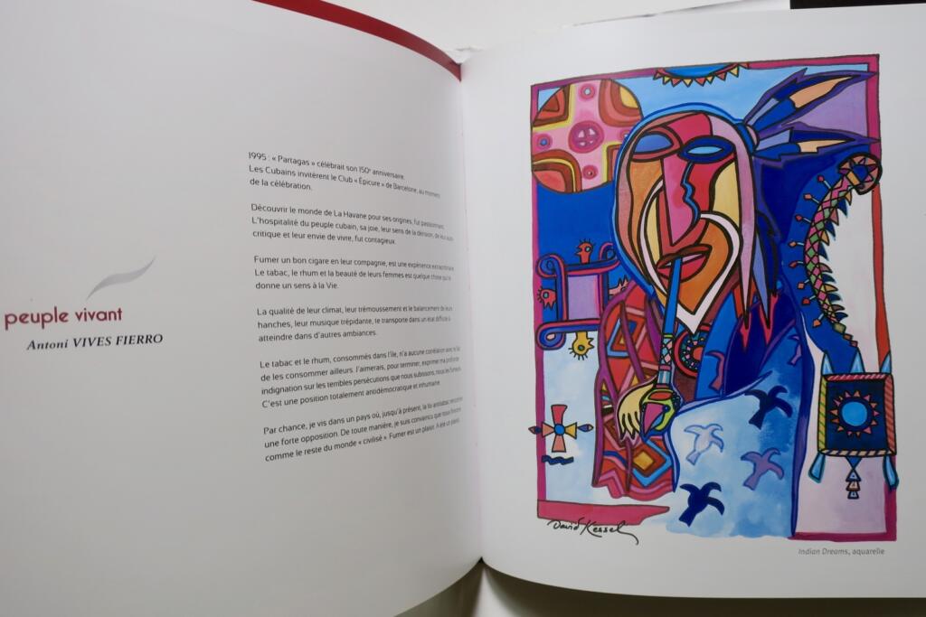 Cigar Fiery Kiss drawing & signed inscription by the author