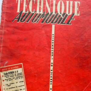 Citroën 11 D Revue Technik Automobile 1956