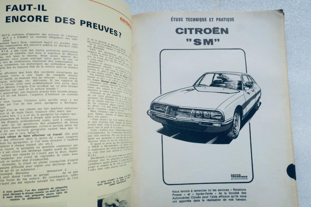 Citroën SM Technical Workshop Manual