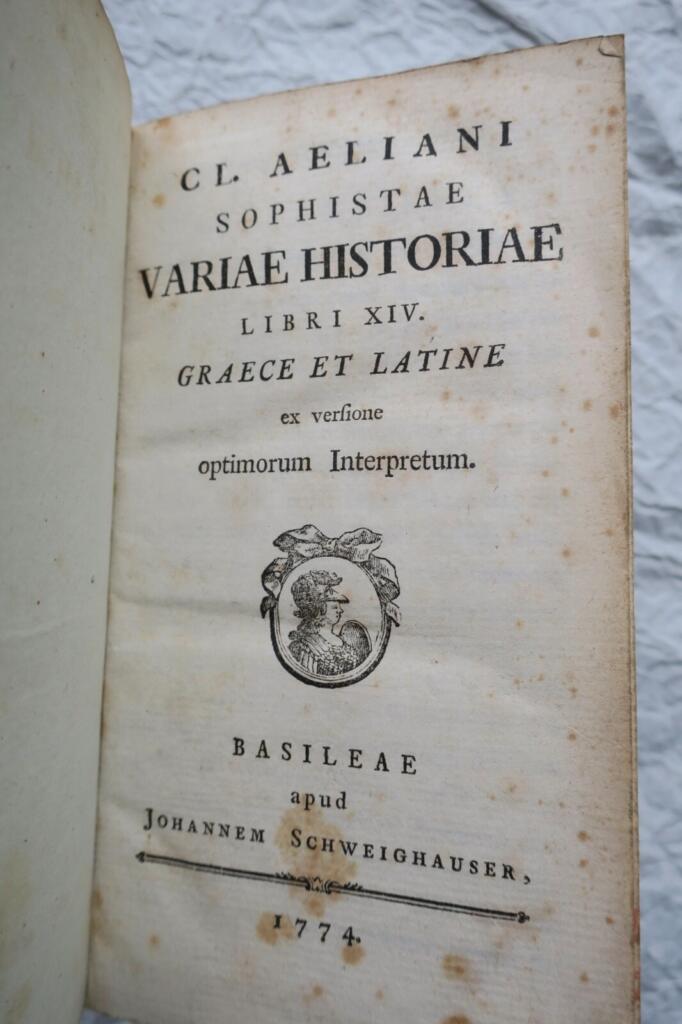 Seltene historische Werke in Griechisch und Latein