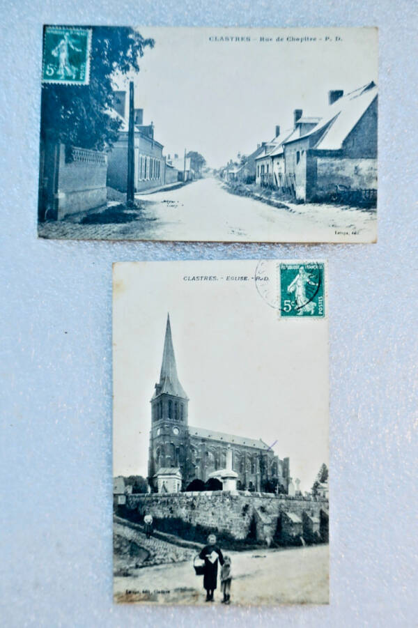 CLASTRES église & rue de chapitre