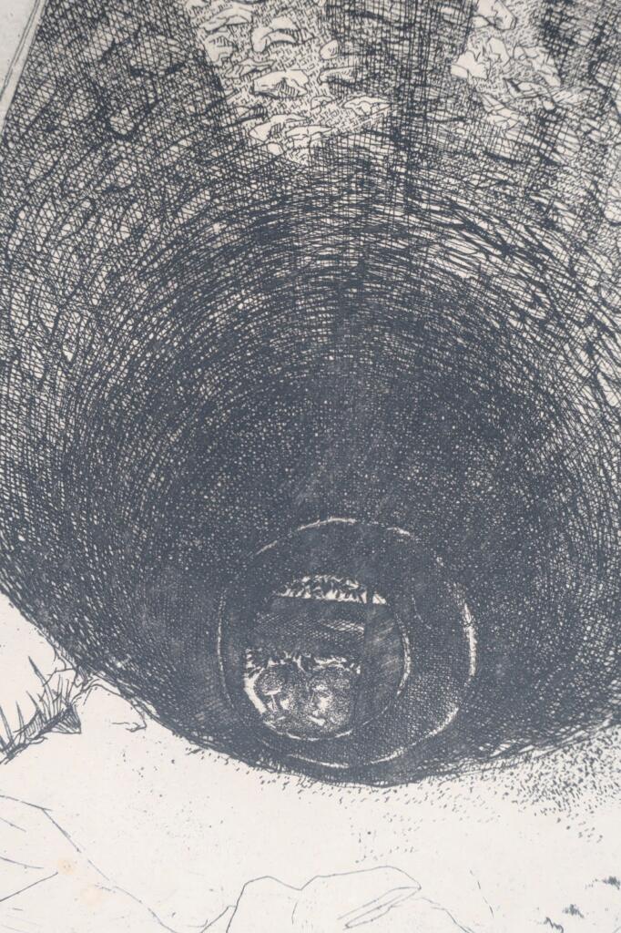 Signed etching by Claude Grobéty