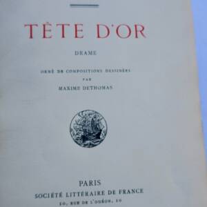 CLAUDEL TETE D'OR-DRAME 1920