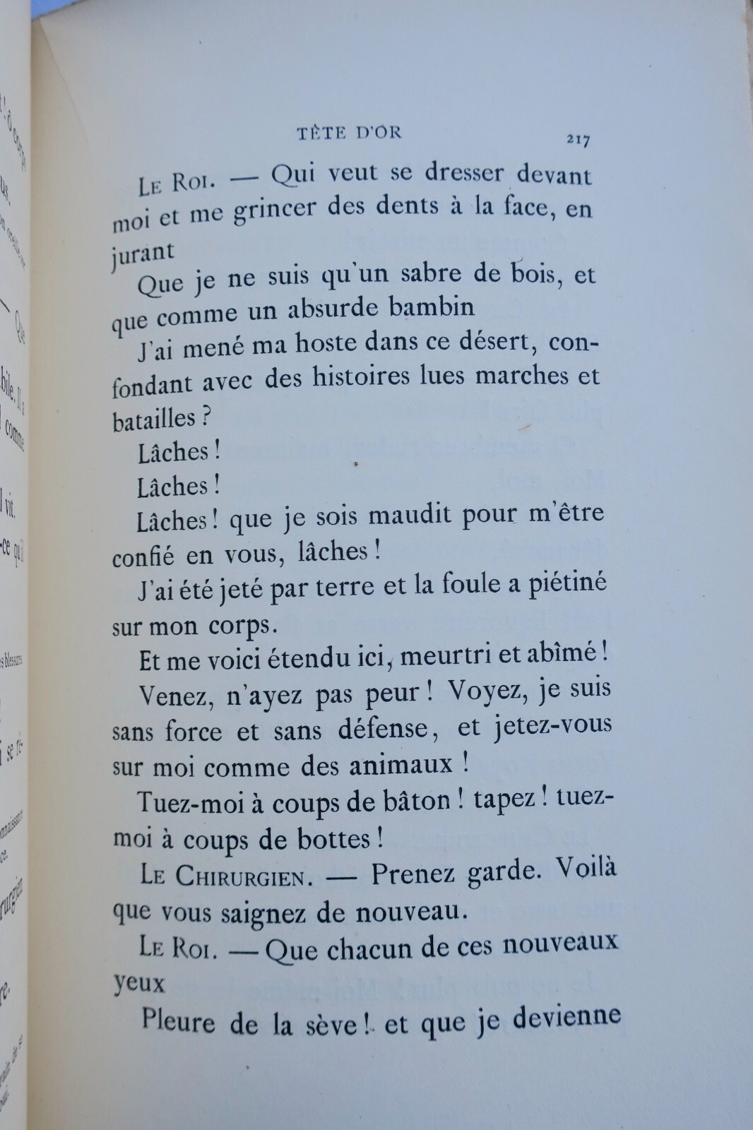 TETE D'OR - 诗意戏剧<span class="lla-card-orig-wrap"><span class="lla-card-orig">❦ CLAUDEL TETE D’OR-DRAME 1920</span></span> - La Librairie Antique