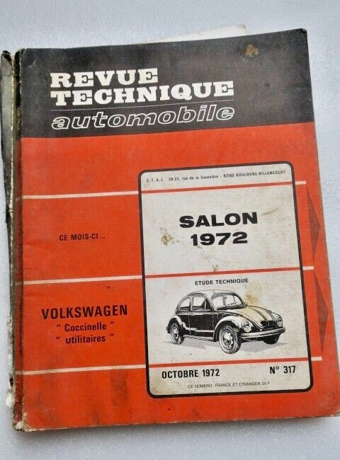 Coccinelle Revue Technique Automobile Volkswagen Coccinelle 1972 utilitaire