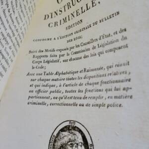Code d'Instruction Criminelle 1809