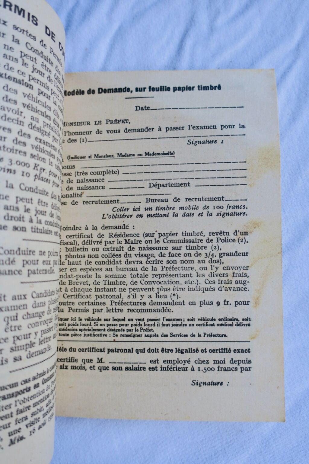 CODE nouveau code de la route, automobiles, motocyclettes, poids lourds… 1947