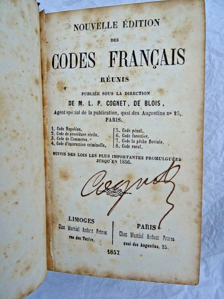 French Legal Codes Unified Edition