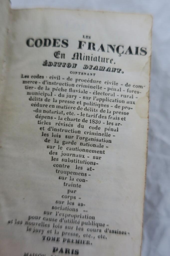 French Miniature Codes