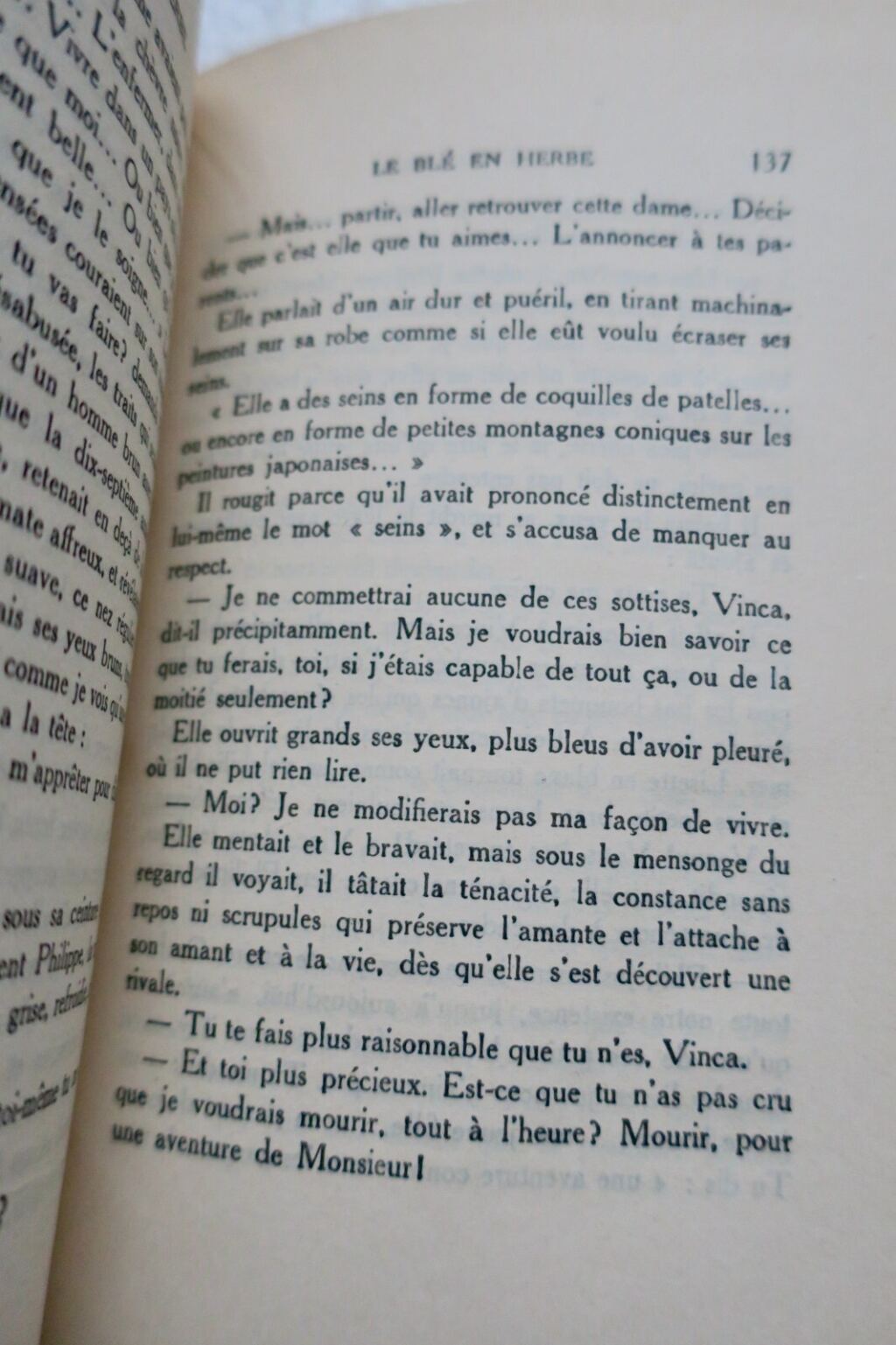 Colette Le blé en herbe
