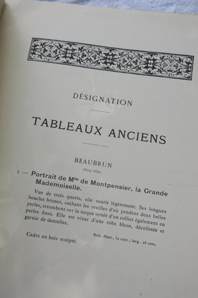 Auktionskatalog alter Gemälde aus der Muller-Sammlung