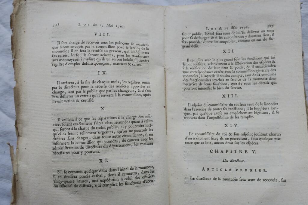 Complete collection of laws from 1791