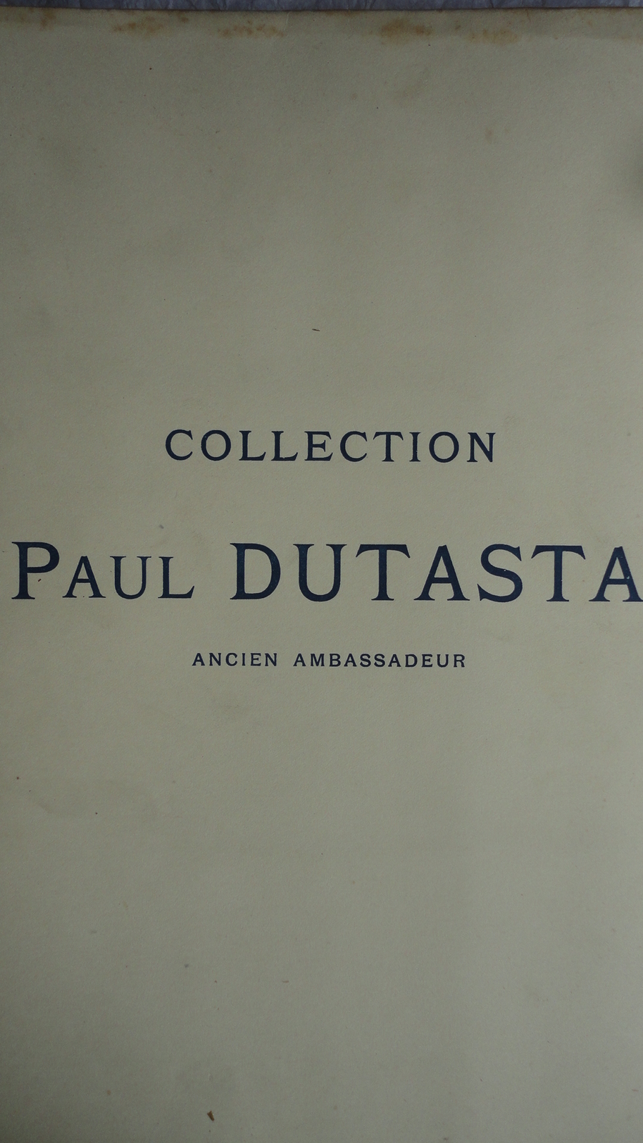 ポール・デュタスタ・コレクション オークション・カタログ 1926年<span class="lla-card-orig-wrap"><span class="lla-card-orig">❦ Collection Paul Dutasta 1926</span></span> - La Librairie Antique
