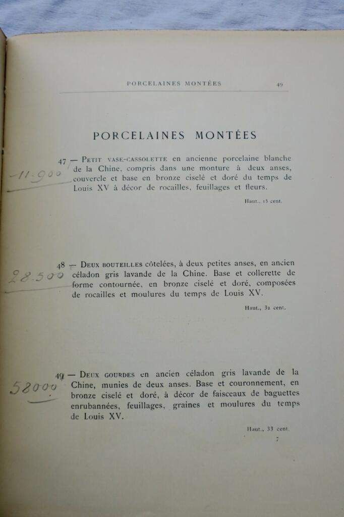 Sigismond Bardac Sammlung Auktionskatalog 1920