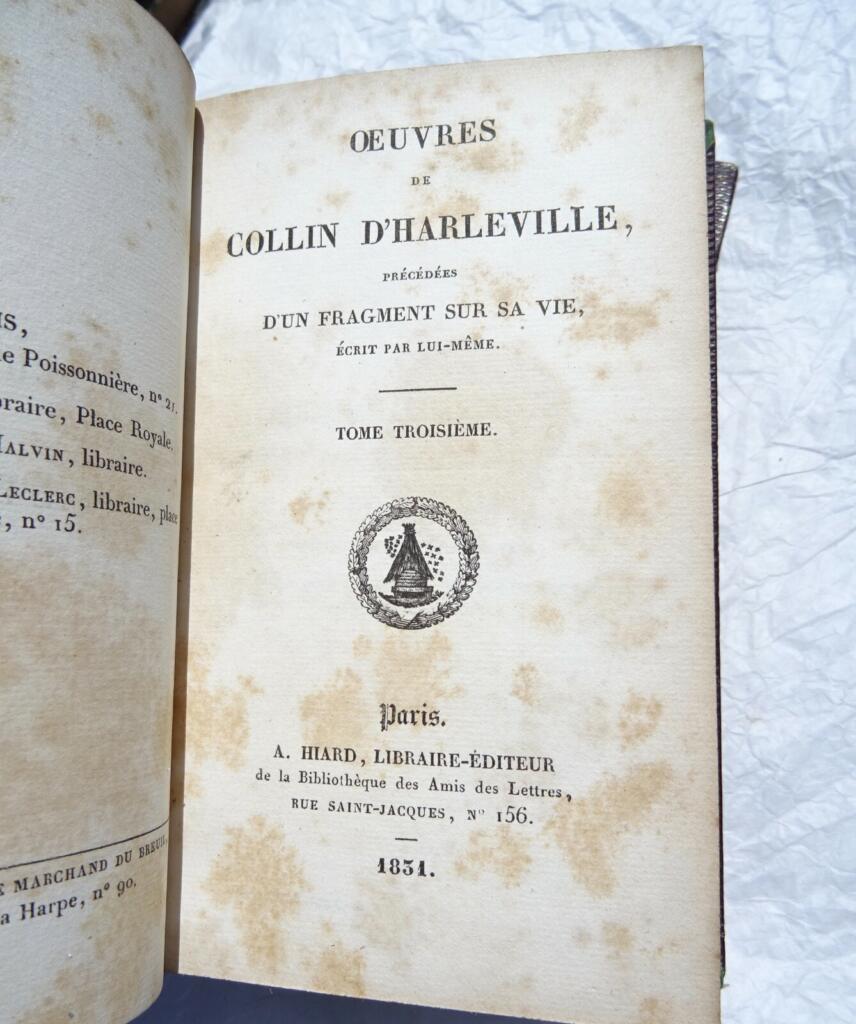 Werke von Collin d'Harleville