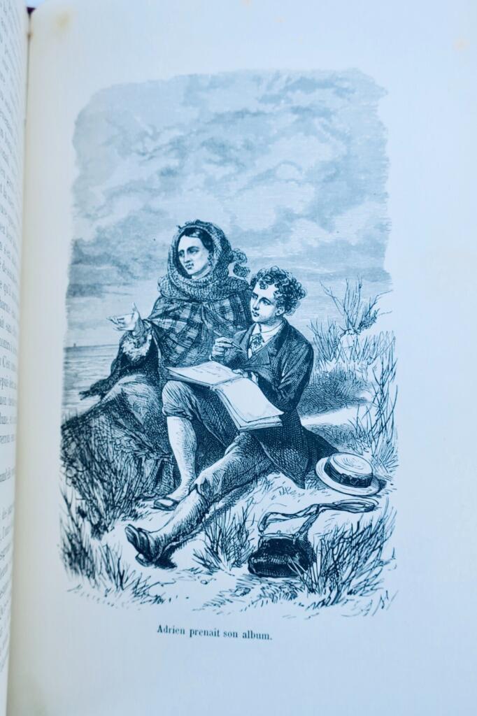 Illustriertes Buch mit Holzstichen