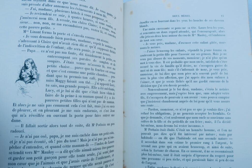 Illustriertes Buch mit Holzstichen