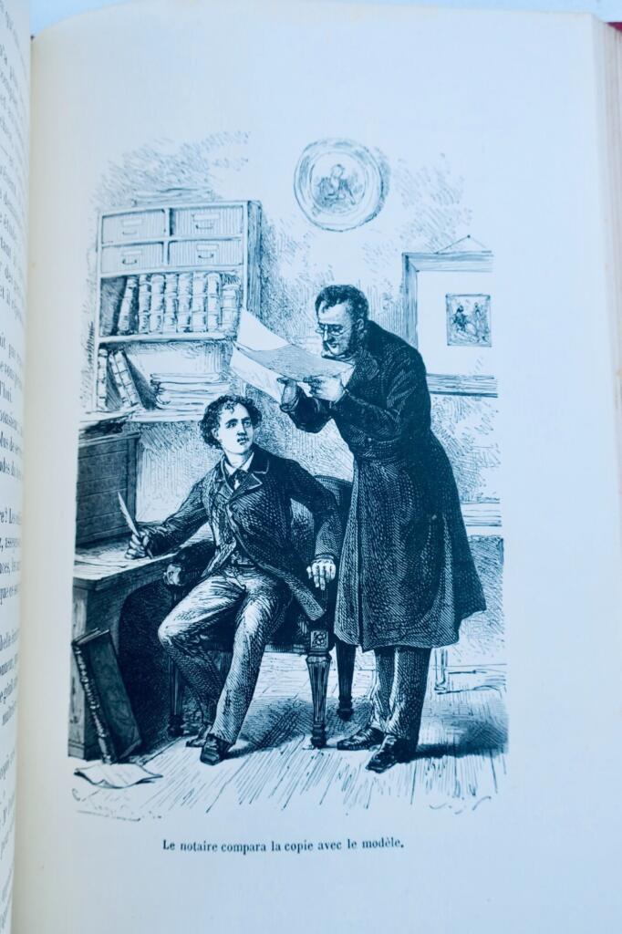 Illustriertes Buch mit Holzstichen