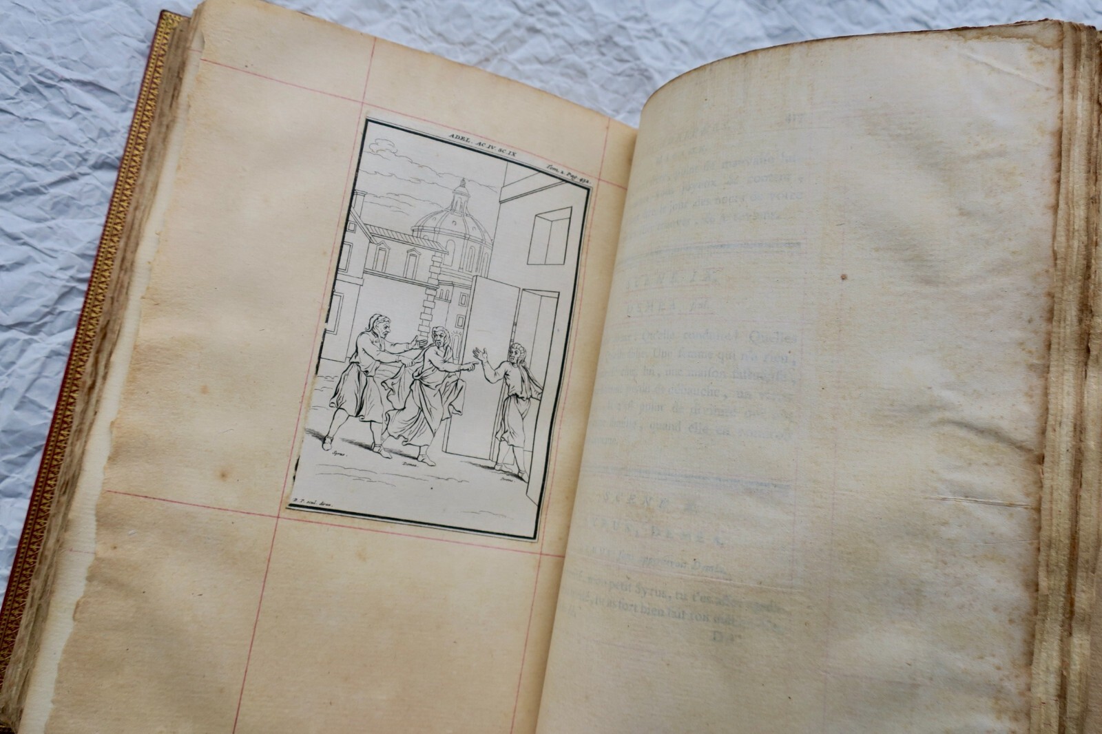 Comedias TERENCE Las Comedias de Térence 1771 Tapa de Marroquín – Image 10