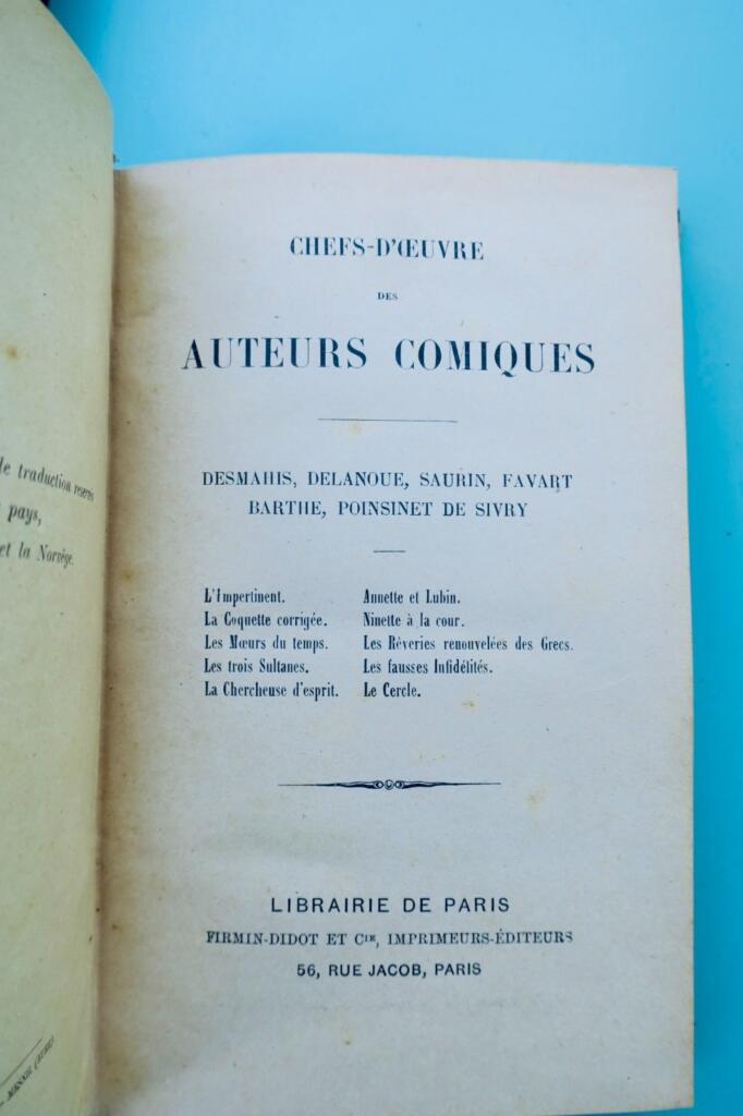 comique Chefs d&rsquo;oeuvre des auteurs comiques 8/8