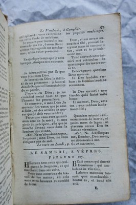 Complete Paroissien, Latin-French 1806 – Image 6