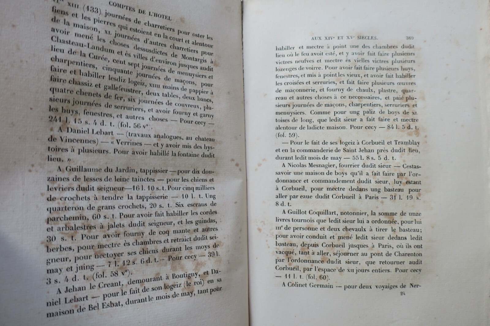 Finanzberichte der französischen Könige<span class="lla-card-orig-wrap"><span class="lla-card-orig">❦ Comptes de l’hôtel des rois de France aux XIVe et XVe siècles</span></span> - La Librairie Antique