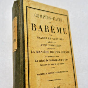 Comptes-faits de Barême en francs et centimes précédés d'une instruction