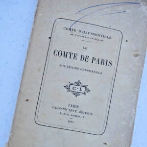Comte de Paris, 1895 souvenirs personnels HAUSSONVILLE