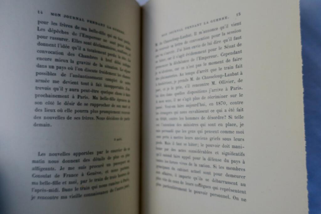 Personal reflections during a historical conflict