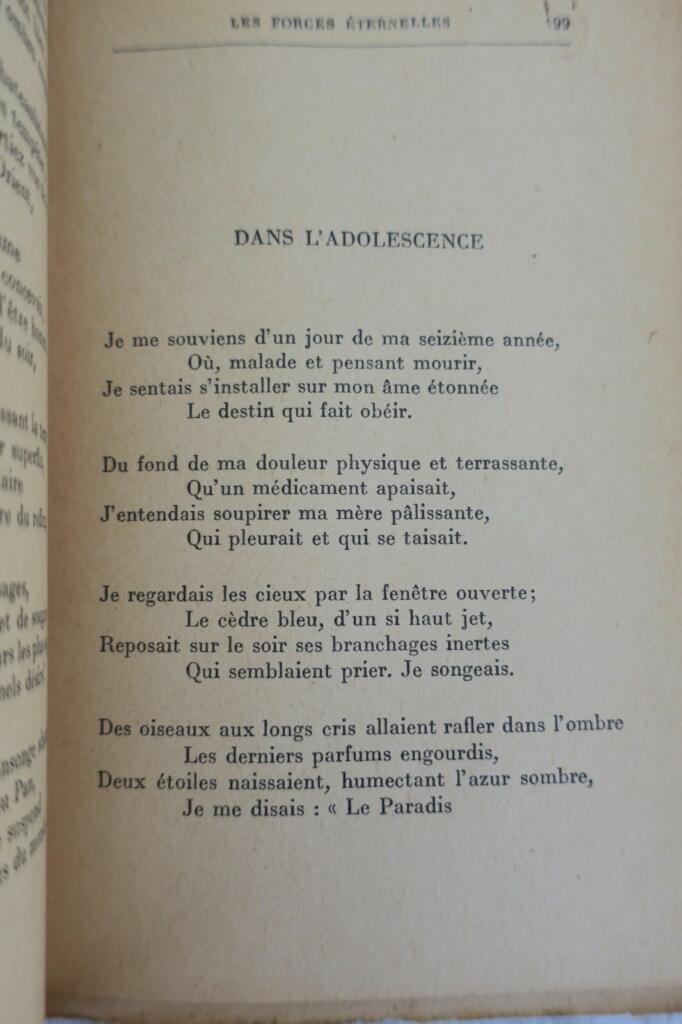 Poetry selections from Comtesse de Noailles
