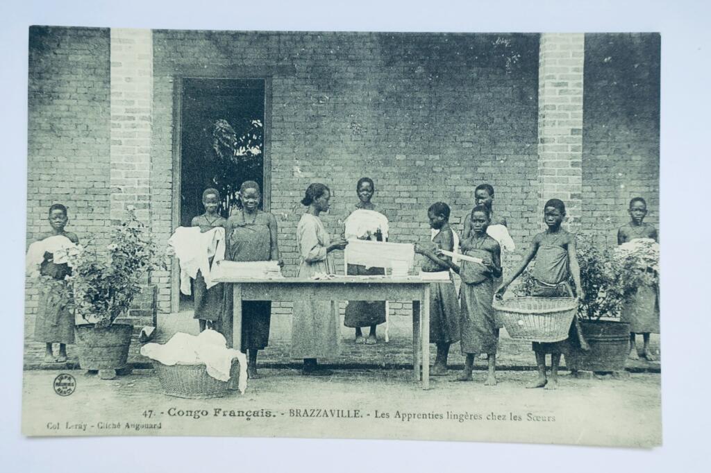 Französisch-Kongo - Lehrlingsausbildung für Wäscherinnen